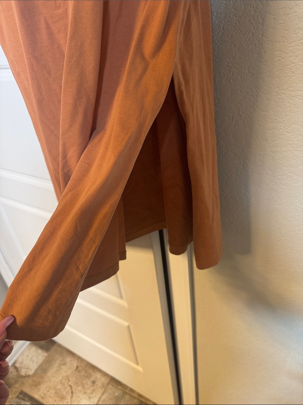 Free Bird Graphic Tee Dress - Rust with White Print - Picture 4 of 4